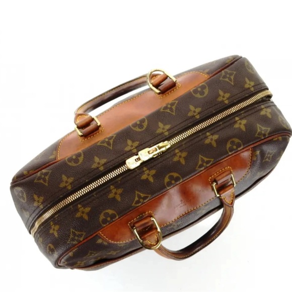 LOUIS VUITTON Monogram Deauville Top Handle Double Strap HandBag LV Authentic - Picture 4 of 10